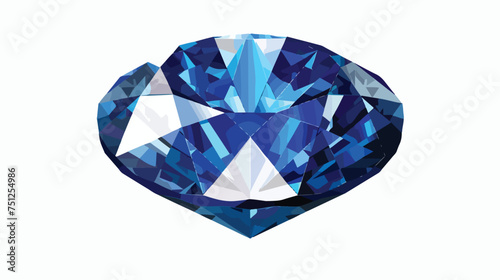 Oval sapphire gem