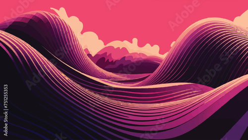 purple wave abstract backgrounds for wallpaper  photo