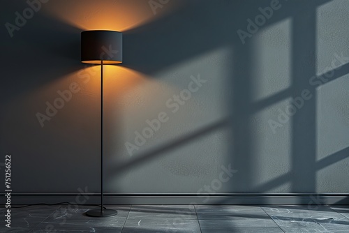 a lamp in a dark interior © Sofiia Bakh