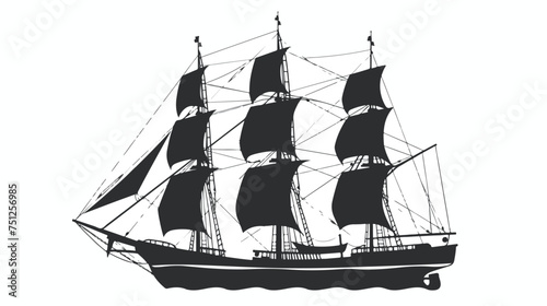 Ship icon Flat