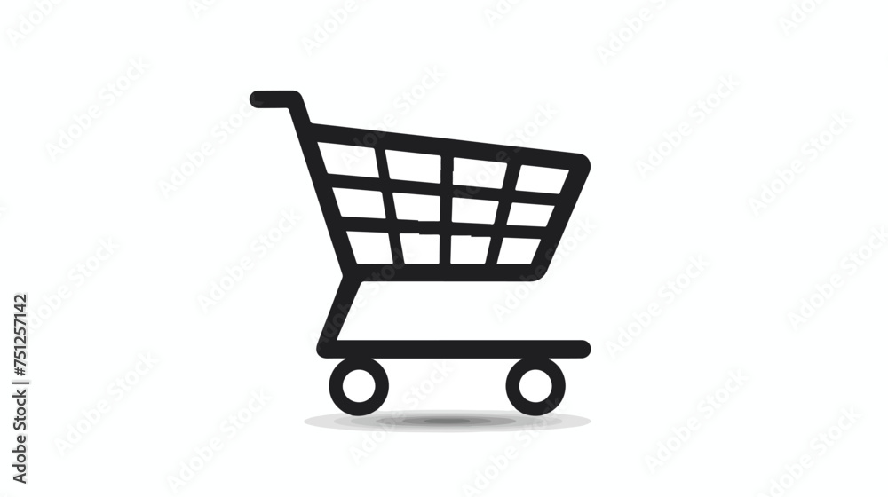 Shopping Trolley Icon Vector