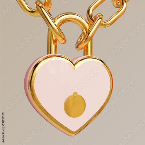 golden heart and key