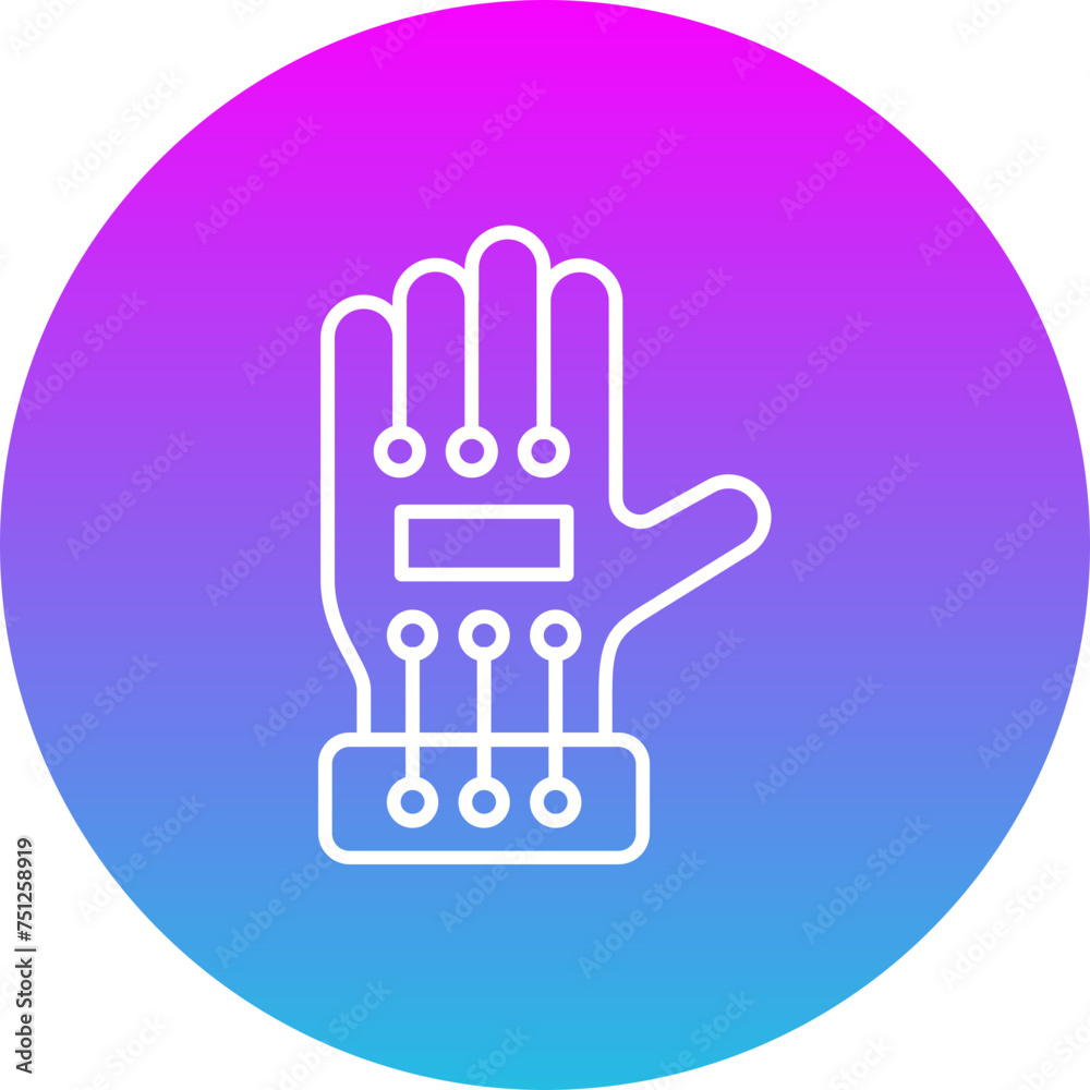 Obraz premium Wired Glove Icon