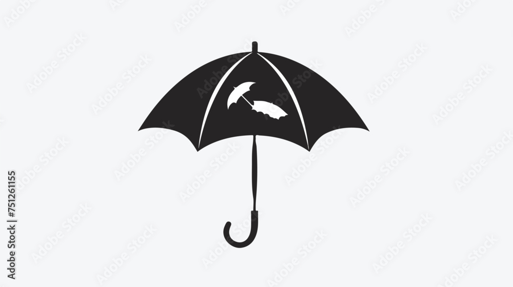 Umbrella icon vector logo template for many purpose.