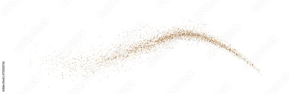 Obraz premium Vector illustration depicting coffee or chocolate powder in motion, creating a dust cloud that splashes on the ground. The background is light and isolated. Format PNG.