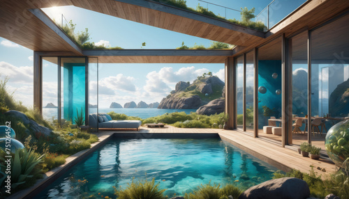 Modern Beachfront Villa with Infinity Pool and Stunning Views © Makaron