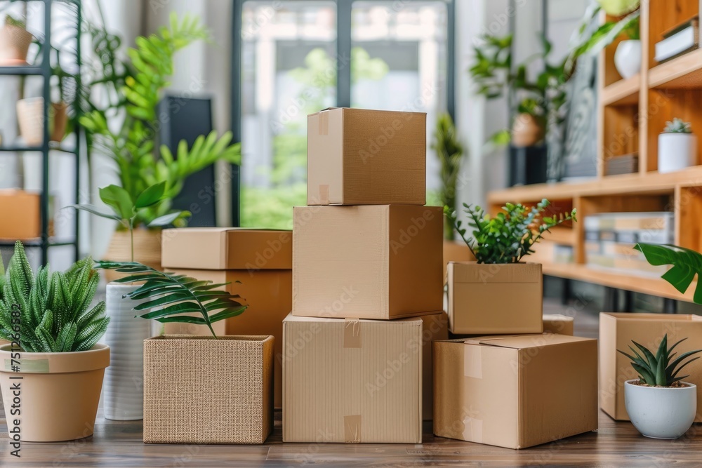 a bunch of moving boxes in a house of all different types and sizes professional photography a bunch of moving boxes in a house of all different types and sizes professional photography