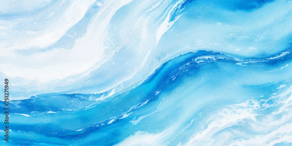 abstract soft blue and white abstract water color ocean wave texture background. Banner Graphic Resource as background for ocean wave and water wave abstract graphics	