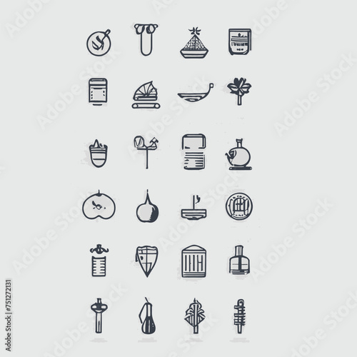 Lifestyle thin line icons set. Healthy Lifestyle Symbols Collection Vector File 