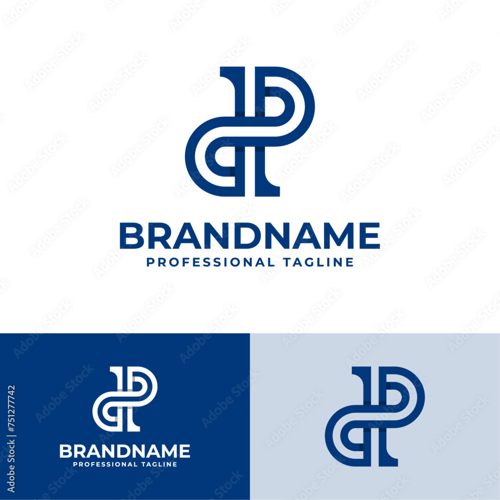 Letters DP Monogram Logo, Suitable for business with DP or PD initials Letters DP Monogram Logo, Suitable for business with DP or PD initials