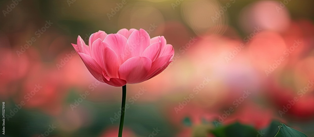 A single pink flower boldly stands out among a field of vibrant red flowers, showcasing a striking display of contrast and individuality. The pink flower is the focal point, drawing attention with its A single pink flower boldly stands out among a field of vibrant red flowers, showcasing a striking display of contrast and individuality. The pink flower is the focal point, drawing attention with its