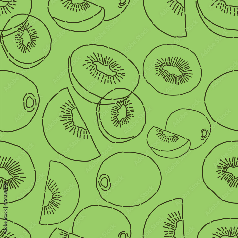 seamless background with kiwi seamless background with kiwi
