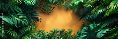 Summer Tropical Palm Leaves Flat Lay  HD  Background Wallpaper  Desktop Wallpaper