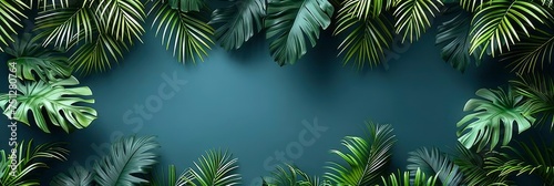 Summer Tropical Palm Leaves Flat Lay  HD  Background Wallpaper  Desktop Wallpaper