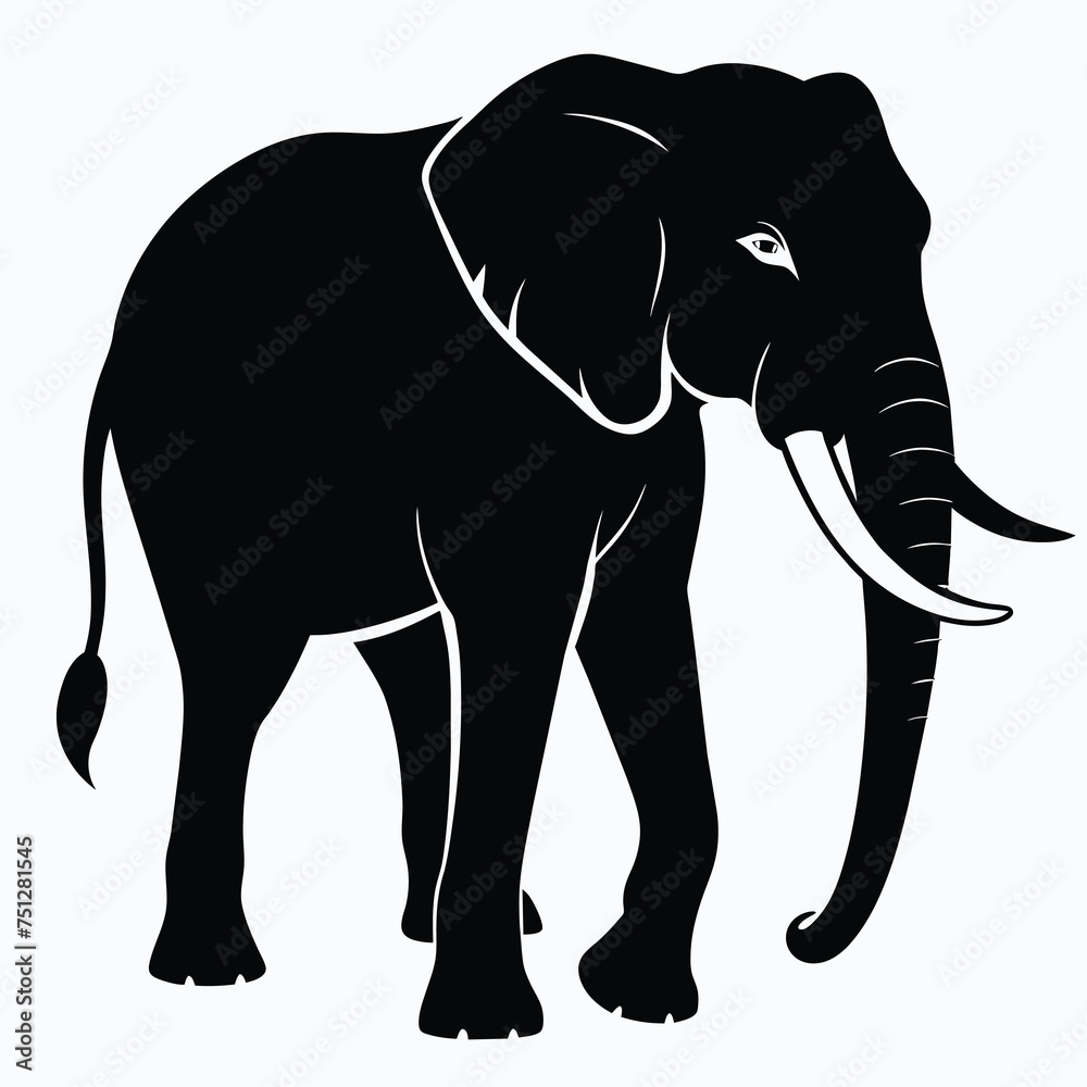 Fototapeta premium Elephant vector illustration