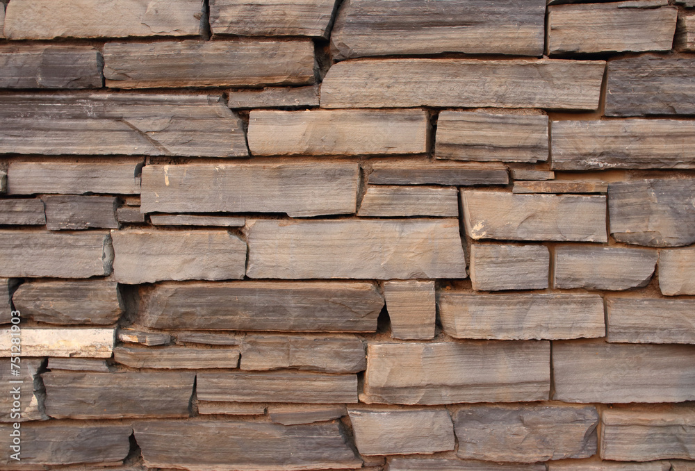 Background image of stone wall.