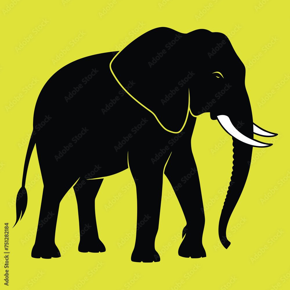 Obraz premium Elephant vector illustration