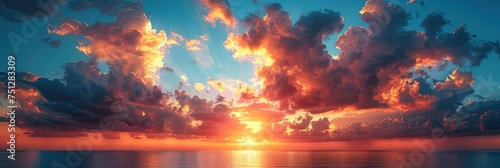 Sunset Sky Background Sunrise Cloud Morning, HD, Background Wallpaper, Desktop Wallpaper © Moon Art Pic