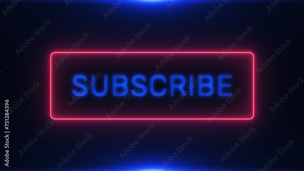 Neon Subscribe Sign 