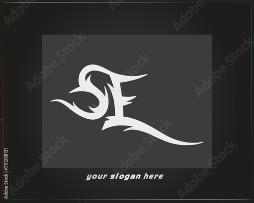  SE logo.SE abstract.SE latter vector Design.SE Monogram logo design .company logo
