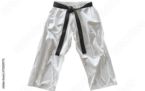 Karate Gi Pants Chronicles On Transparent Background.