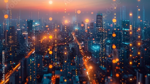 A dynamic business landscape where IoT connectivity transforms financial services and technological advancements