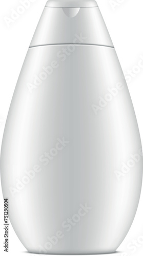 Bottle of shampoo hair care balsam conditioner mask beauty hygiene container mockup realistic vector