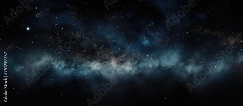 In this black and white night sky, the stars twinkle against the dark backdrop of space and stardust creates a mysterious and captivating atmosphere.