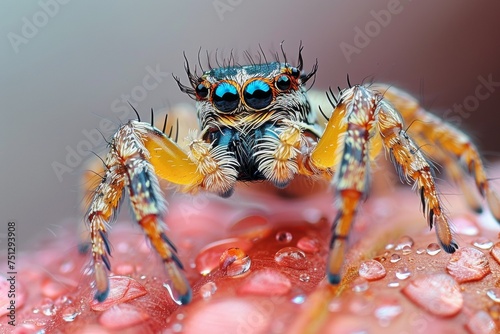 award winning photography of a spider