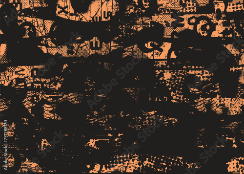 Grunge Background.texture Vector.Dust Overlay Distress Grain ,Simply Place illustration over any Object to Create concrete Effect .abstract,splattered , dirty,poster for your design. © miloje