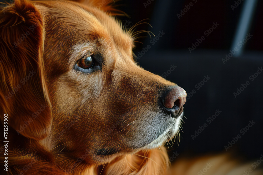 Close-up view of a brown dog with striking blue eyes Close-up view of a brown dog with striking blue eyes