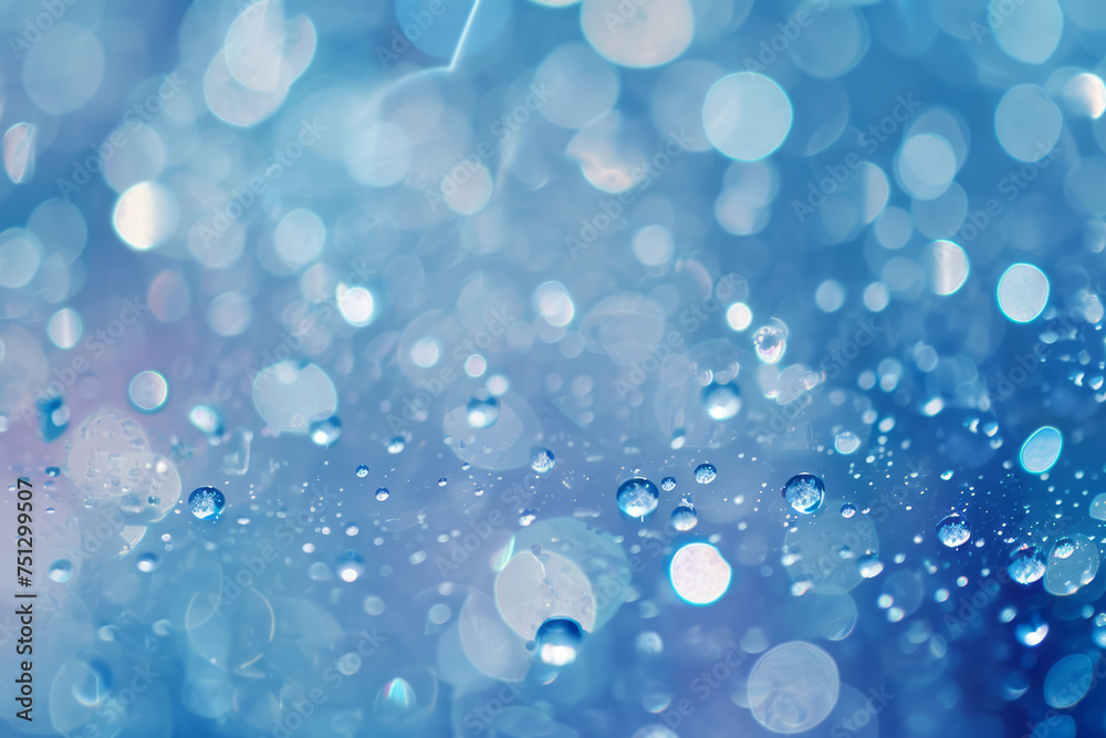 Macro view of water droplets condensed on a window surface Macro view of water droplets condensed on a window surface