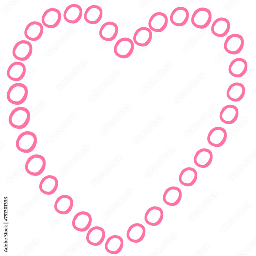 pink and white hearts