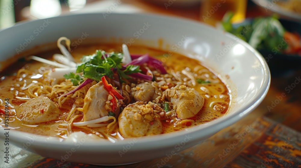 Northern Thai style khao soi, chicken noodle soup recipe Northern Thai style khao soi, chicken noodle soup recipe