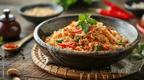 Fried rice with chili paste