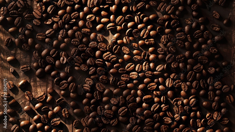 Realistic coffee beans background design Realistic coffee beans background design