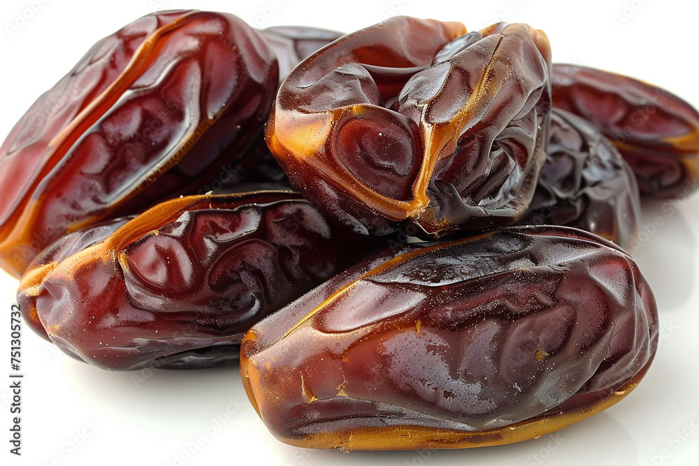 Dates Fruit close up for Ramadan created with Generative AI Dates Fruit close up for Ramadan created with Generative AI