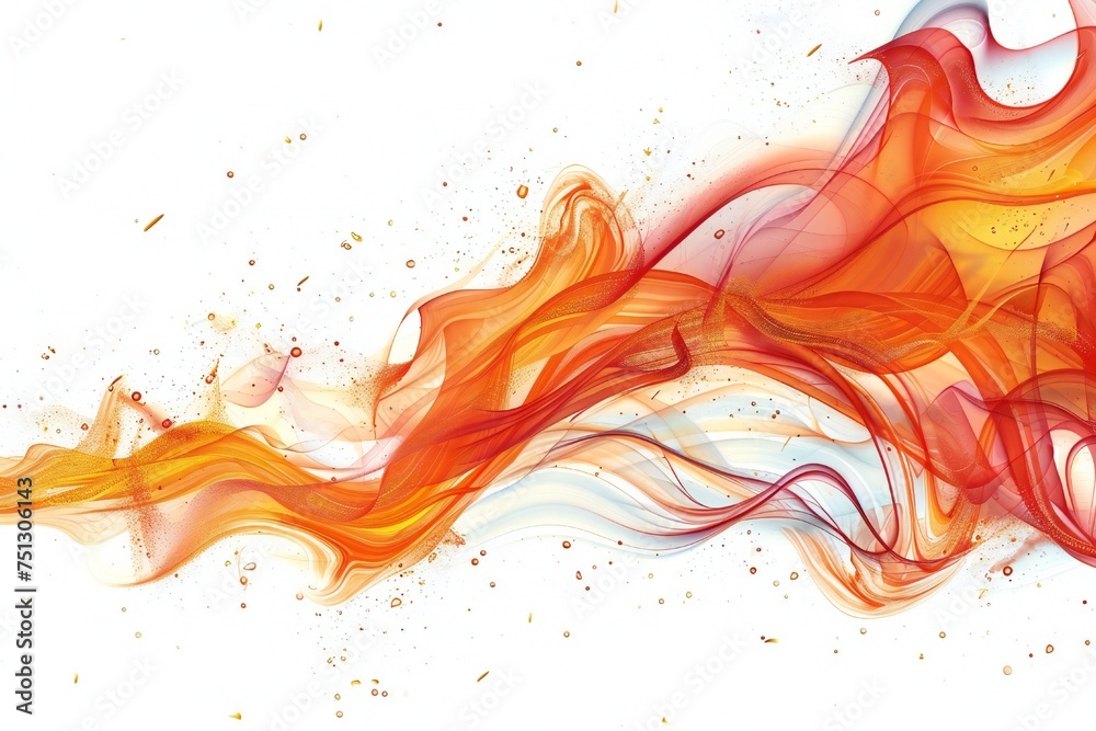 Fire design element isolated on white background Generative Ai Fire design element isolated on white background Generative Ai