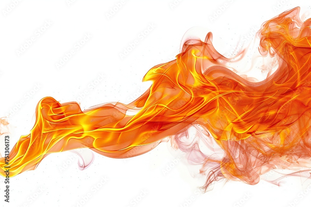 Fire design element isolated on white background Generative Ai Fire design element isolated on white background Generative Ai