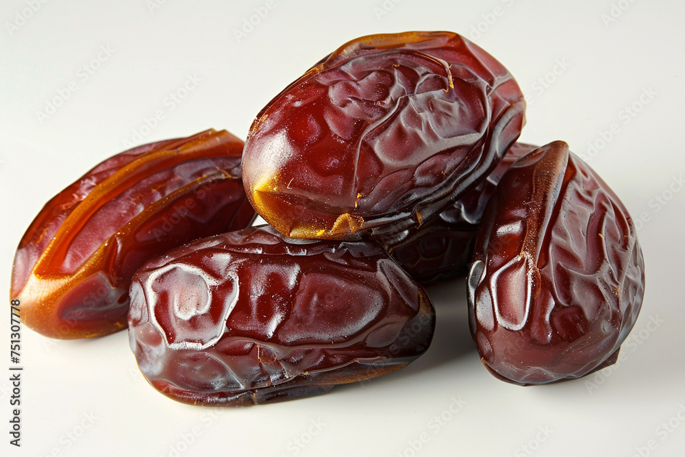 Dates Fruit close up for Ramadan created with Generative AI Dates Fruit close up for Ramadan created with Generative AI