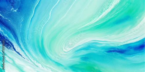 abstract soft blue and green abstract water color ocean wave texture background. Banner Graphic Resource as background for ocean wave and water wave abstract graphics 