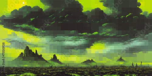 Fantasy mountain landscape....