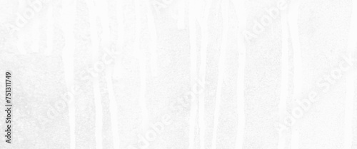 Vector water stain on white concrete wall texture background.