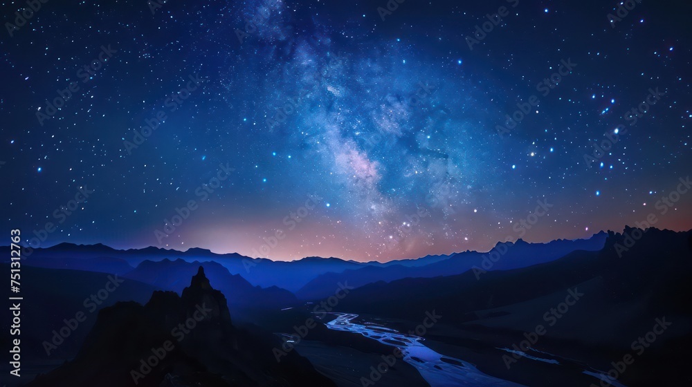 Mesmerizing night sky imagery highlighting the Milky Way, an awe-inspiring spectacle of nature.