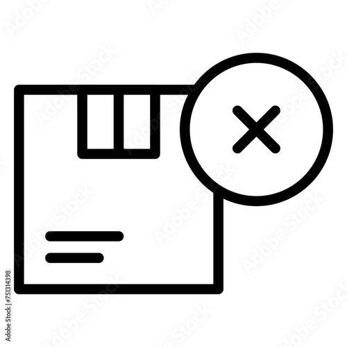 Cancellation icon vector image. Can be used for Web Store.