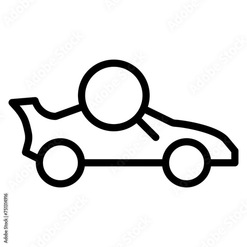 Car Finder icon vector image. Can be used for Automotive Dealership.