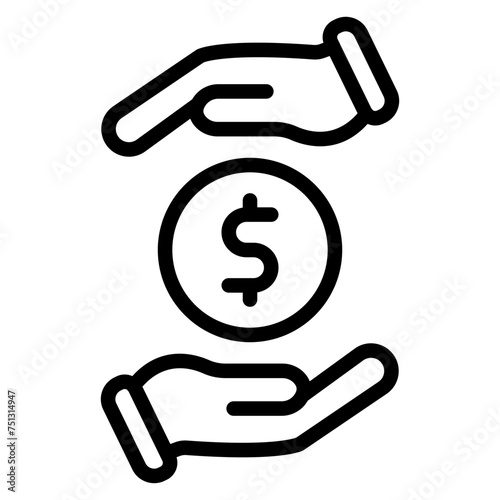 Down Payment icon vector image. Can be used for Automotive Dealership.