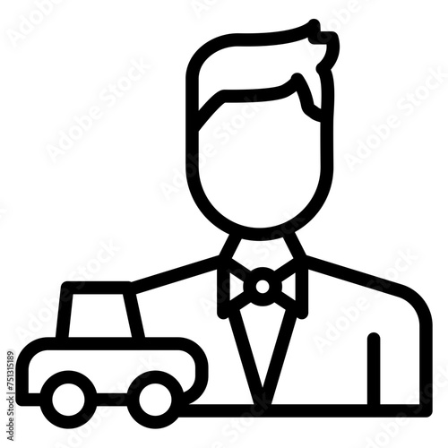 Dealer icon vector image. Can be used for Automotive Dealership.