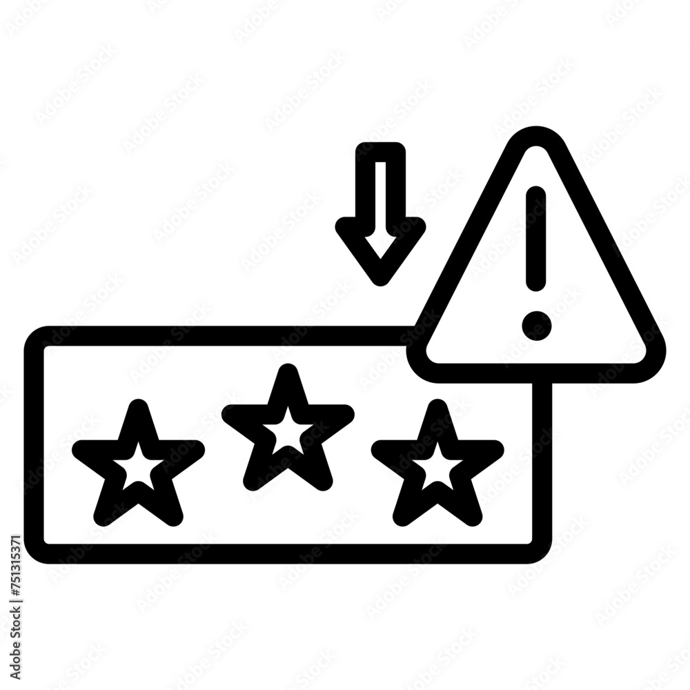 Reputational Risk icon vector image. Can be used for Banking. Reputational Risk icon vector image. Can be used for Banking.