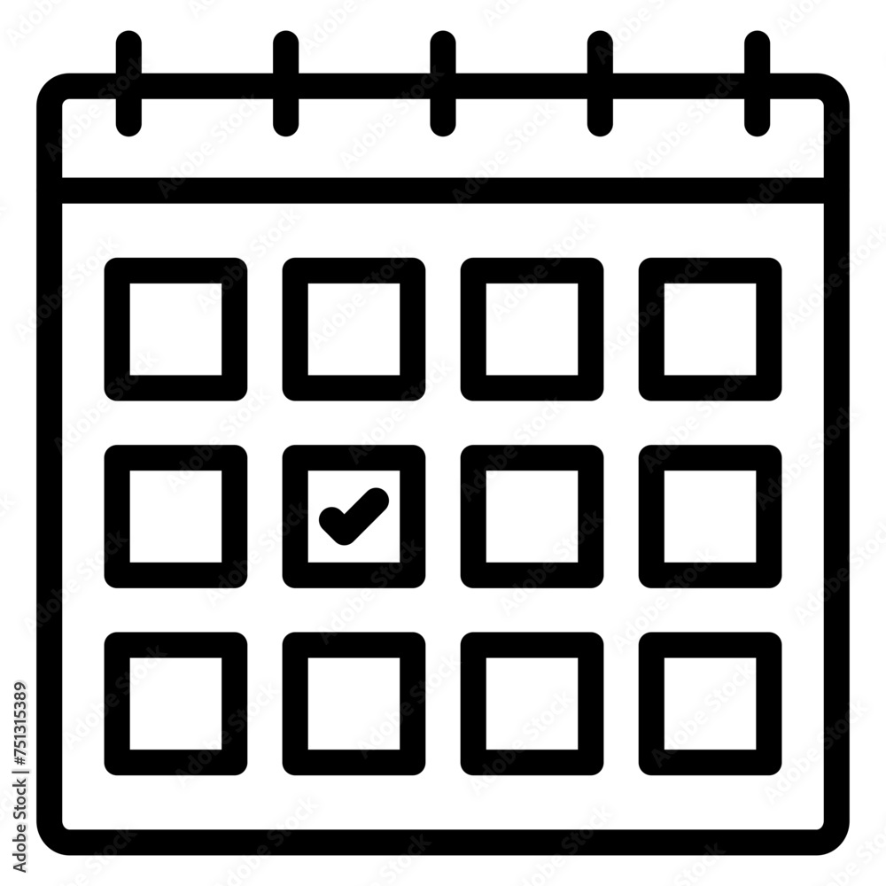 Schedule An Appointment icon vector image. Can be used for Banking. Schedule An Appointment icon vector image. Can be used for Banking.